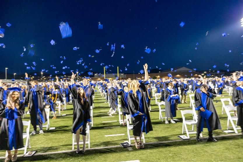 Students celebrate graduating